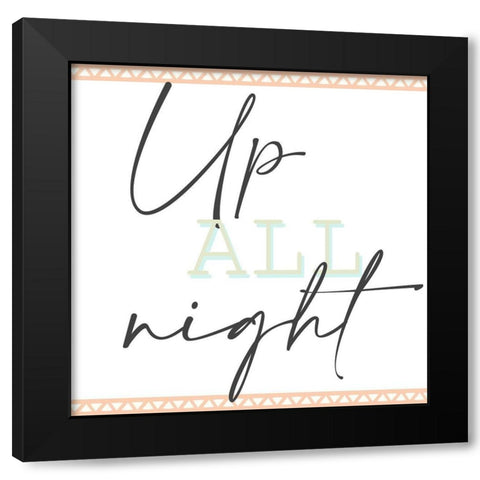 Minty 8 Black Modern Wood Framed Art Print by Allen, Kimberly