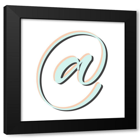 Minty 10 Black Modern Wood Framed Art Print by Allen, Kimberly