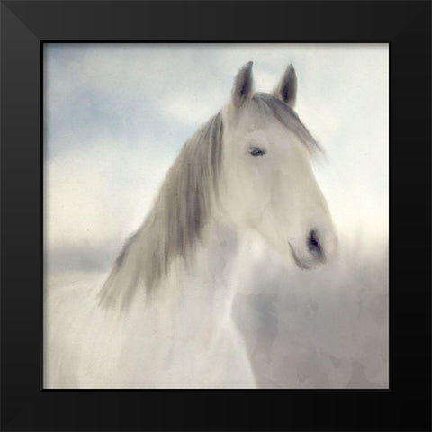 Serene Black Modern Wood Framed Art Print by Allen, Kimberly