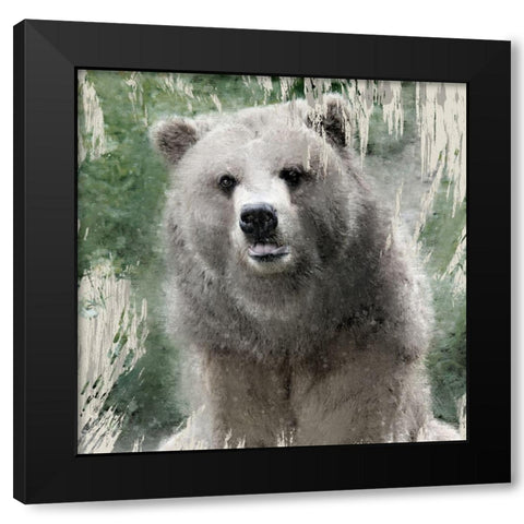 Wildlife 1 Black Modern Wood Framed Art Print by Allen, Kimberly