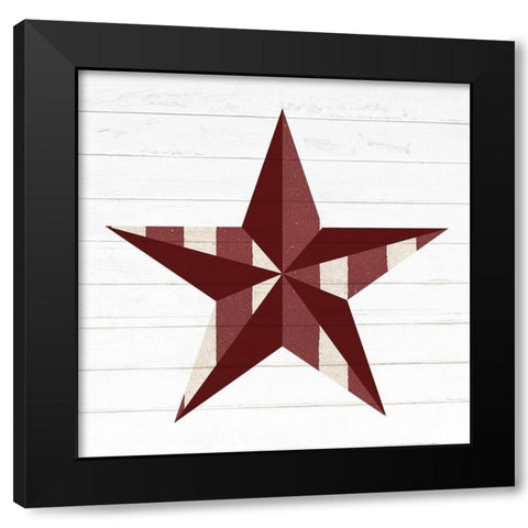 Primitive Star 2 Black Modern Wood Framed Art Print with Double Matting by Allen, Kimberly