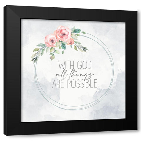 All Things Black Modern Wood Framed Art Print with Double Matting by Allen, Kimberly
