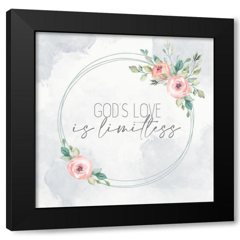 Limitless Black Modern Wood Framed Art Print with Double Matting by Allen, Kimberly