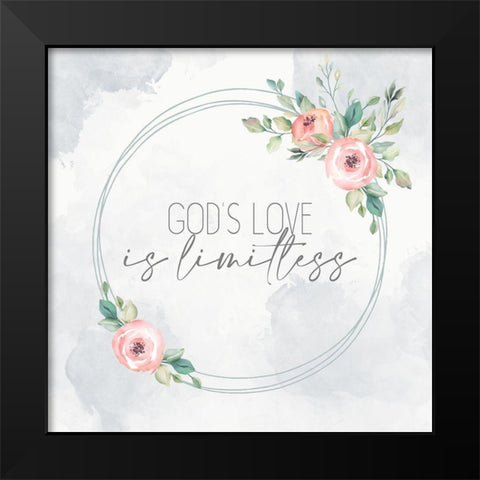 Limitless Black Modern Wood Framed Art Print by Allen, Kimberly