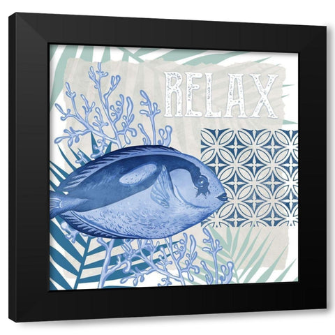 Under the Sea 1 Black Modern Wood Framed Art Print by Allen, Kimberly