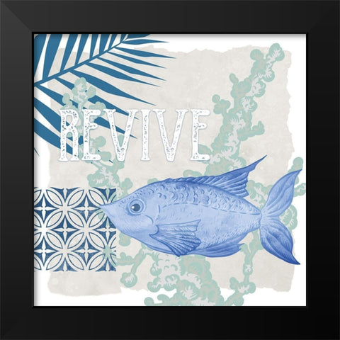 Under the Sea 2 Black Modern Wood Framed Art Print by Allen, Kimberly