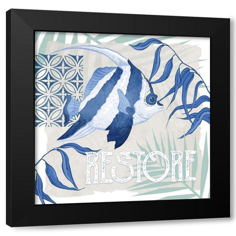 Under the Sea 3 Black Modern Wood Framed Art Print with Double Matting by Allen, Kimberly