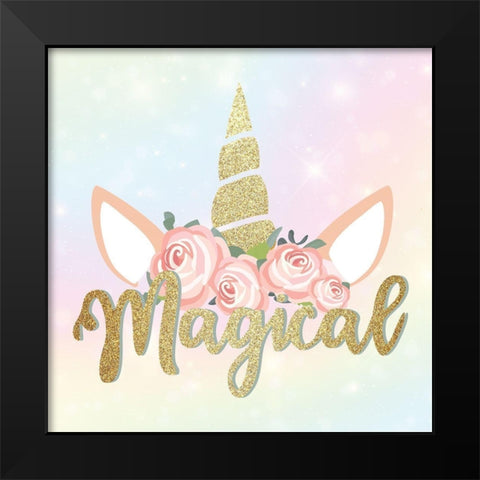 Magical 1 Black Modern Wood Framed Art Print by Allen, Kimberly