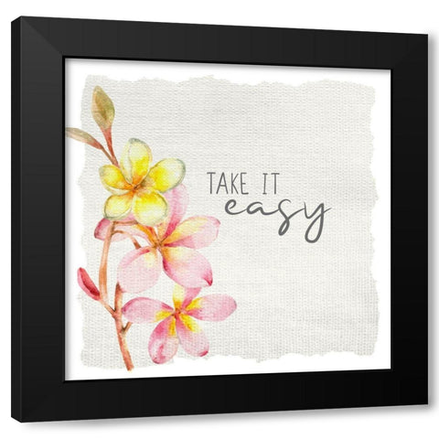 Take Time 3 Black Modern Wood Framed Art Print with Double Matting by Allen, Kimberly