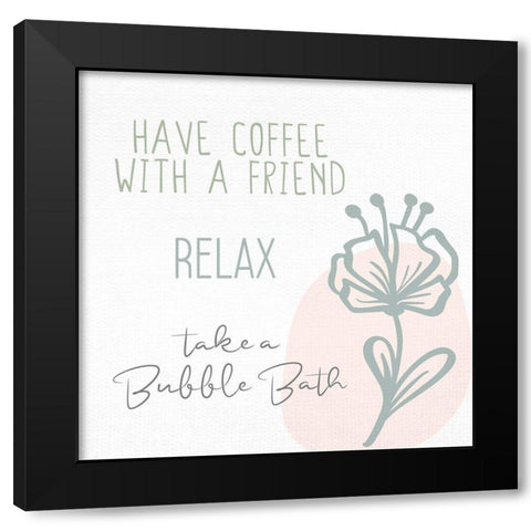 Things To Do 1 Black Modern Wood Framed Art Print with Double Matting by Allen, Kimberly