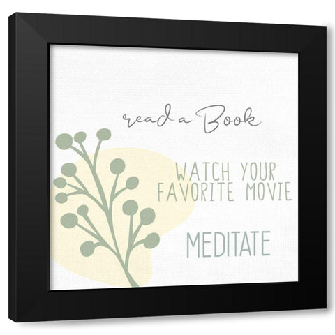 Things To Do 2 Black Modern Wood Framed Art Print with Double Matting by Allen, Kimberly