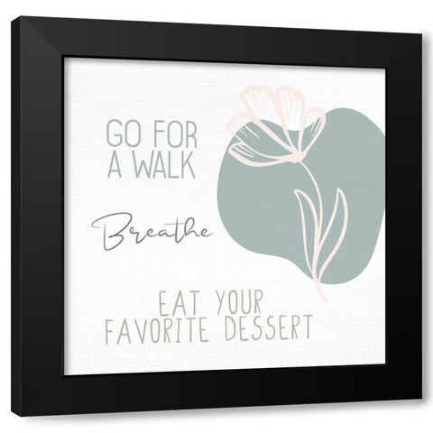 Things To Do 3 Black Modern Wood Framed Art Print with Double Matting by Allen, Kimberly