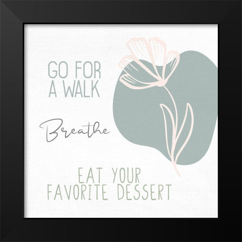 Things To Do 3 Black Modern Wood Framed Art Print by Allen, Kimberly