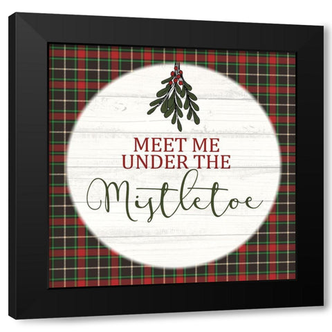 Mistletoe Black Modern Wood Framed Art Print by Allen, Kimberly