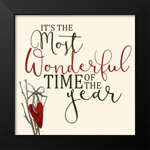 The Most Wonderful Black Modern Wood Framed Art Print by Allen, Kimberly