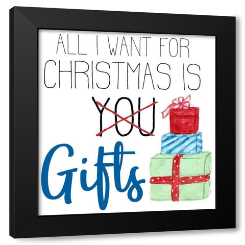 Christmas Time 4 Black Modern Wood Framed Art Print by Allen, Kimberly