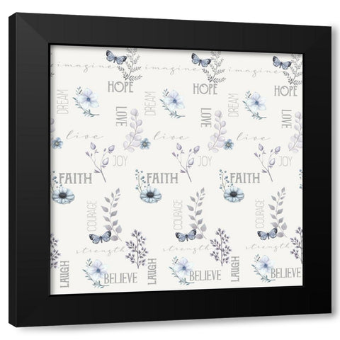 Inspiration Bedding Black Modern Wood Framed Art Print by Allen, Kimberly