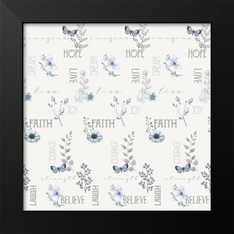 Inspiration Bedding Black Modern Wood Framed Art Print by Allen, Kimberly