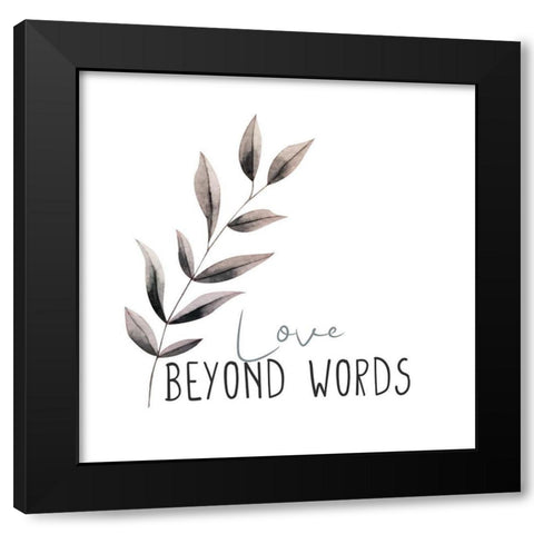 Love Beyond 1 Black Modern Wood Framed Art Print with Double Matting by Allen, Kimberly