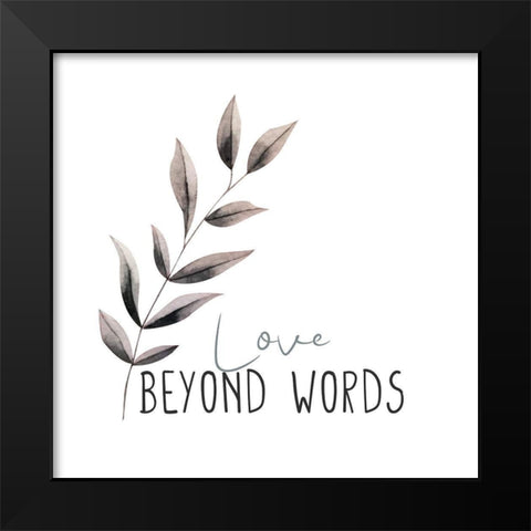 Love Beyond 1 Black Modern Wood Framed Art Print by Allen, Kimberly