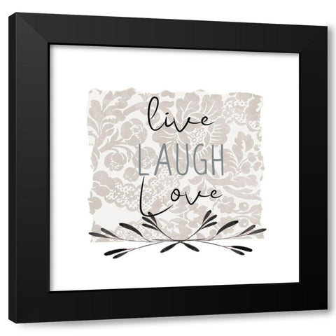 Love Beyond 2 Black Modern Wood Framed Art Print with Double Matting by Allen, Kimberly
