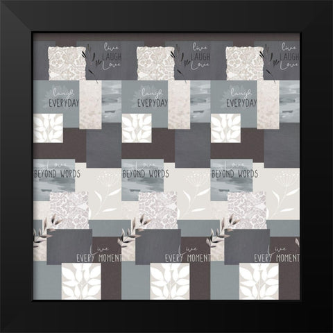 Love Beyond Bedding Black Modern Wood Framed Art Print by Allen, Kimberly