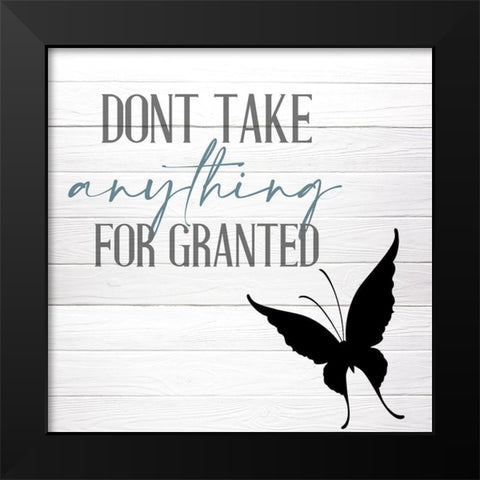 Anything Black Modern Wood Framed Art Print by Allen, Kimberly