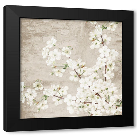 Blossoms Black Modern Wood Framed Art Print by Allen, Kimberly