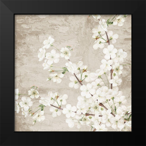 Blossoms Black Modern Wood Framed Art Print by Allen, Kimberly