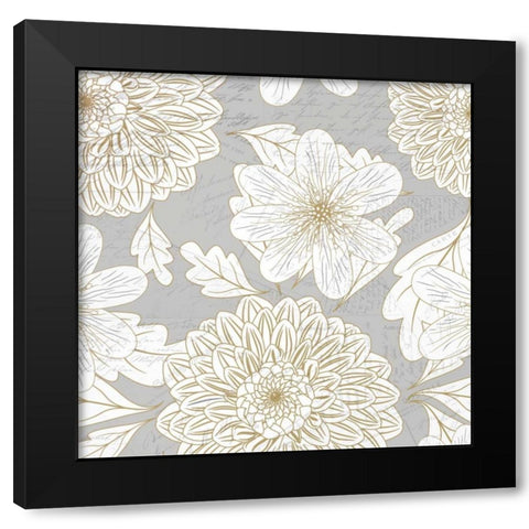 Simply Grey 1 Black Modern Wood Framed Art Print by Allen, Kimberly