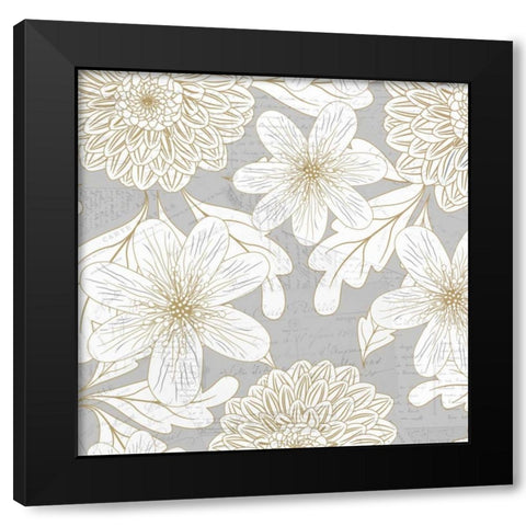 Simply Grey 2 Black Modern Wood Framed Art Print with Double Matting by Allen, Kimberly