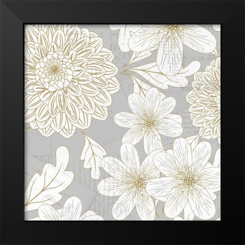 Simply Grey 3 Black Modern Wood Framed Art Print by Allen, Kimberly