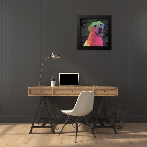 Lab Black Modern Wood Framed Art Print by Allen, Kimberly