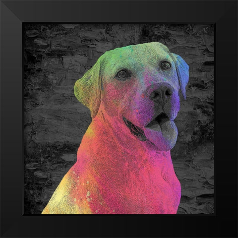 Lab Black Modern Wood Framed Art Print by Allen, Kimberly