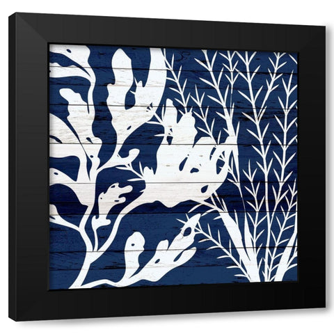 Cobalt Wood 1 Black Modern Wood Framed Art Print by Allen, Kimberly