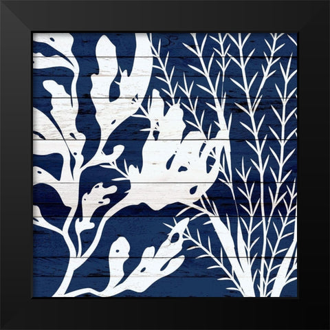 Cobalt Wood 1 Black Modern Wood Framed Art Print by Allen, Kimberly