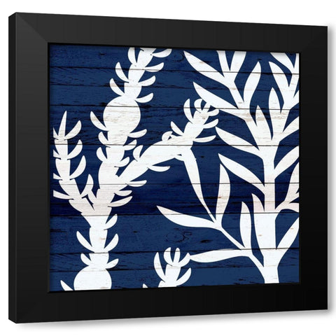 Cobalt Wood 2 Black Modern Wood Framed Art Print by Allen, Kimberly