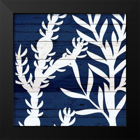 Cobalt Wood 2 Black Modern Wood Framed Art Print by Allen, Kimberly