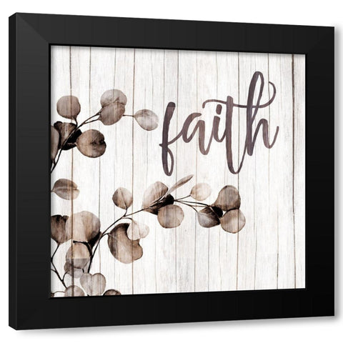 Faith Branch Black Modern Wood Framed Art Print with Double Matting by Allen, Kimberly