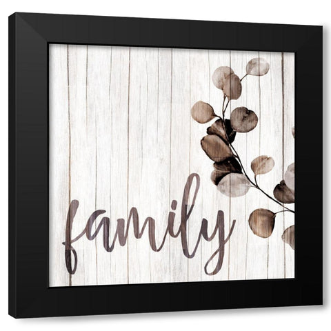 Family Branch Black Modern Wood Framed Art Print with Double Matting by Allen, Kimberly
