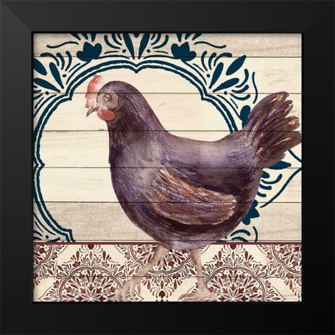 Poultry 3 Black Modern Wood Framed Art Print by Allen, Kimberly