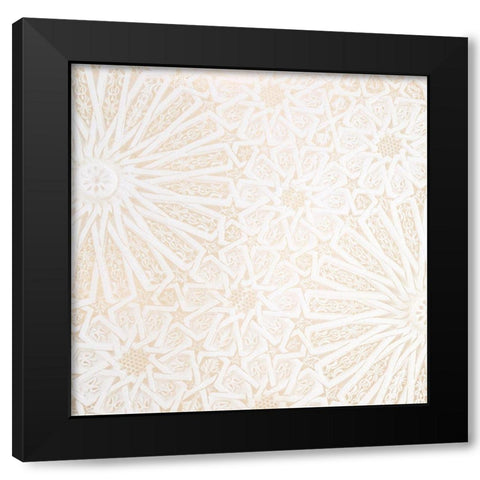 Lace 1 Black Modern Wood Framed Art Print with Double Matting by Allen, Kimberly