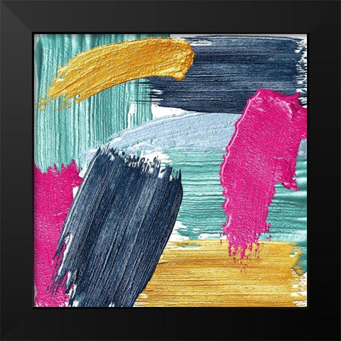 Brushes 1 Black Modern Wood Framed Art Print by Allen, Kimberly