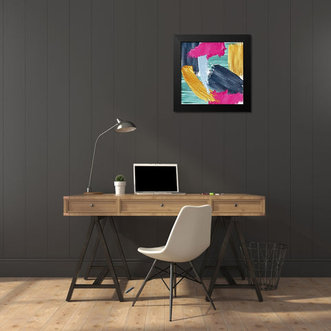 Brushes 2 Black Modern Wood Framed Art Print by Allen, Kimberly