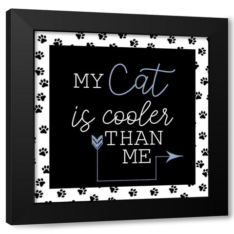 My Cat Black Modern Wood Framed Art Print by Allen, Kimberly