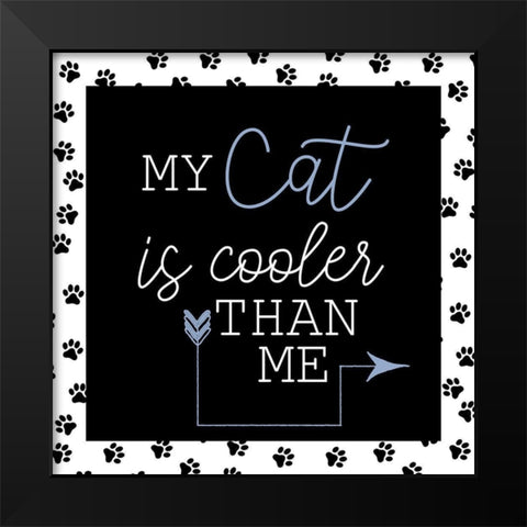 My Cat Black Modern Wood Framed Art Print by Allen, Kimberly
