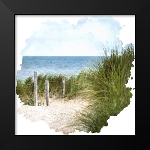 At the Beach 2 Black Modern Wood Framed Art Print by Allen, Kimberly
