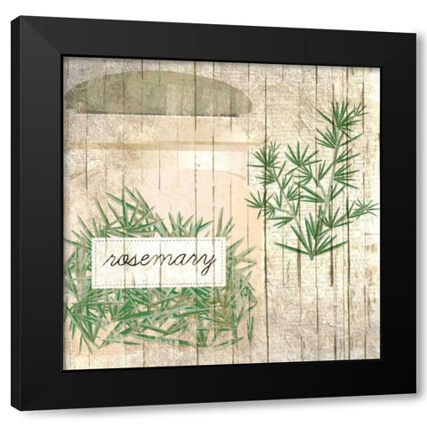 Rosemary Black Modern Wood Framed Art Print by Allen, Kimberly