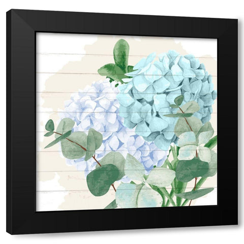 Hydrangea 2 Black Modern Wood Framed Art Print by Allen, Kimberly