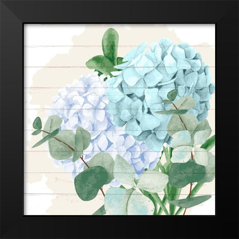 Hydrangea 2 Black Modern Wood Framed Art Print by Allen, Kimberly